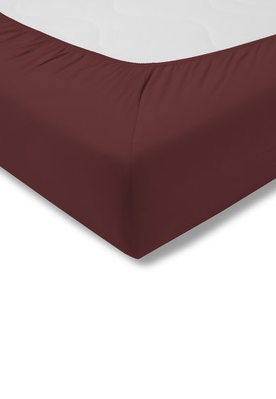 Spannbetttuch Zwirn-Jersey ESTELLA mauve | 200x200