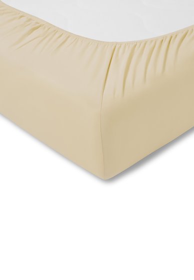Spannbetttuch Zwirn-Jersey ESTELLA natur | 200x200
