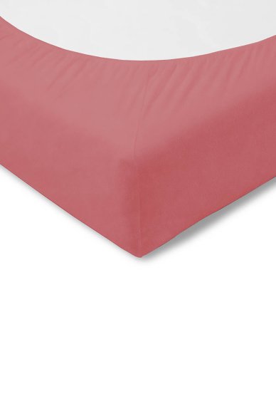 Spannbetttuch Zwirn-Jersey ESTELLA koralle | 150x200
