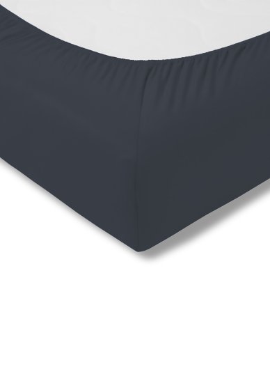 Spannbetttuch Zwirn-Jersey ESTELLA indigo | 200x200