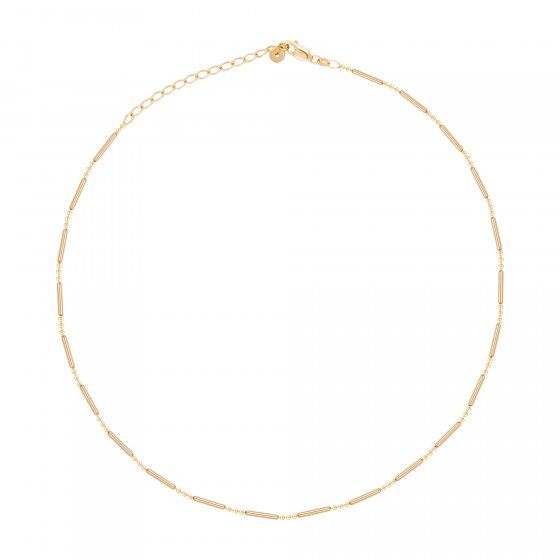 Halskette 925 Silber vergoldet Kugelkette 