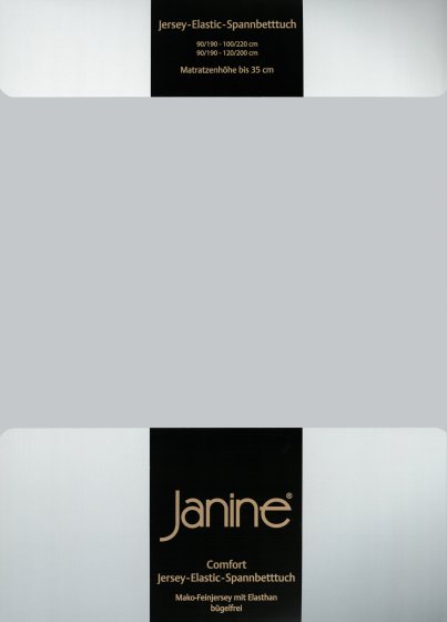 Spannbetttuch Elastic Jersey 5002 Janine silber | 200x200