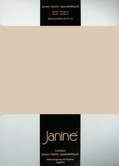 Spannbetttuch Elastic Jersey 5002 Janine sand | 200x200