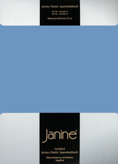Spannbetttuch Elastic Jersey 5002 Janine blau | 200x200