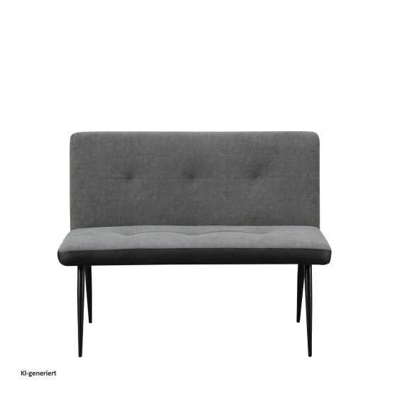 2-Sitzer Bank Anthrazit/Grau Joschka 