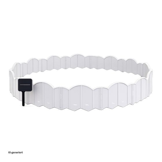 Beeteinfassung 750 cm Zierzaun Cloud mit Beleuchtung 