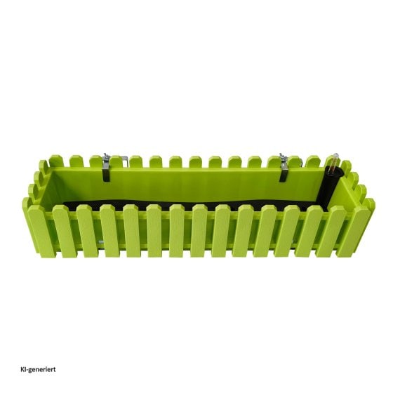 Blumenkasten mit Wasserspeicher Nessa 75 cm Grün 