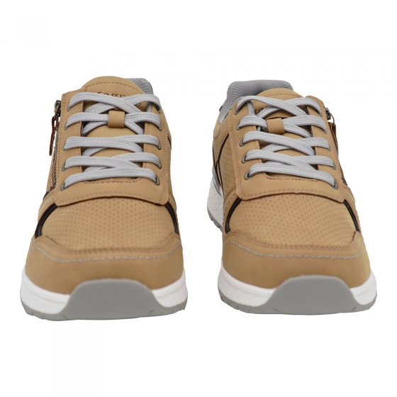 Schnürschuh mit Reißverschluss 46 | Beige