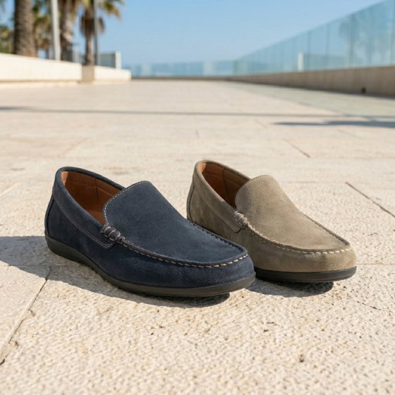 Herren Mokkasins 46 | Taupe