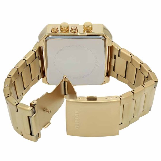 Analog-Digital-Uhr Gold
