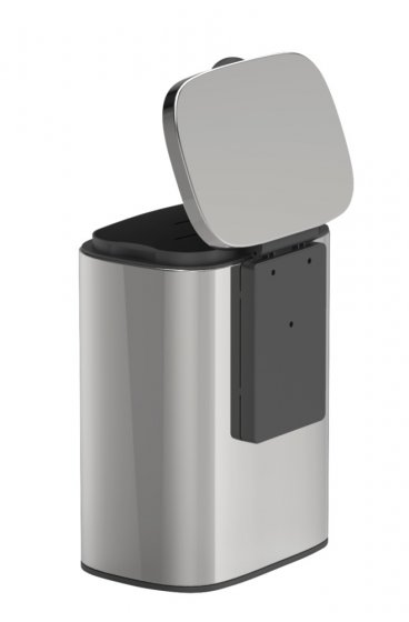 Wand-Kosmetikeimer Mod. Sare Glänzend 5 L, Easy Close Absenkautomatik 