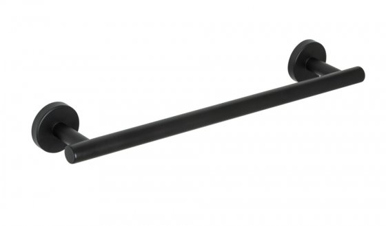 Badetuchstange Mod. Bosio Schwarz Matt, rostfrei, 40 cm