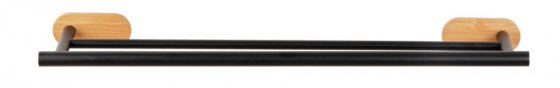 Turbo-Loc® Badetuchstange Mod. Orea Duo Bamboo, 60 cm, Befestigen ohne bohren 