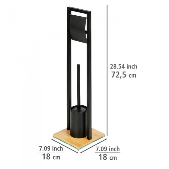 WC-Bürstenhalter Mod. Bambusa, Stand WC-Garnitur aus Bambus 