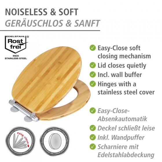 WC-Sitz Mod. Bambusa, aus Bambus