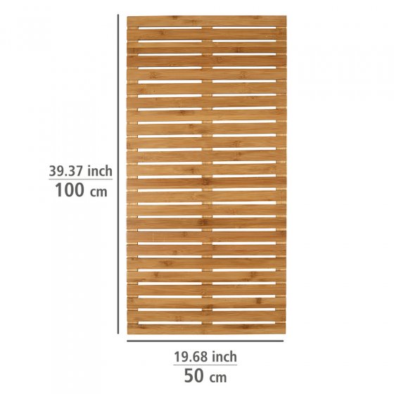 Baderost Mod. Indoor & Outdoor Bambus, 100 x 50 cm, für Dusche, Bad & Pool 