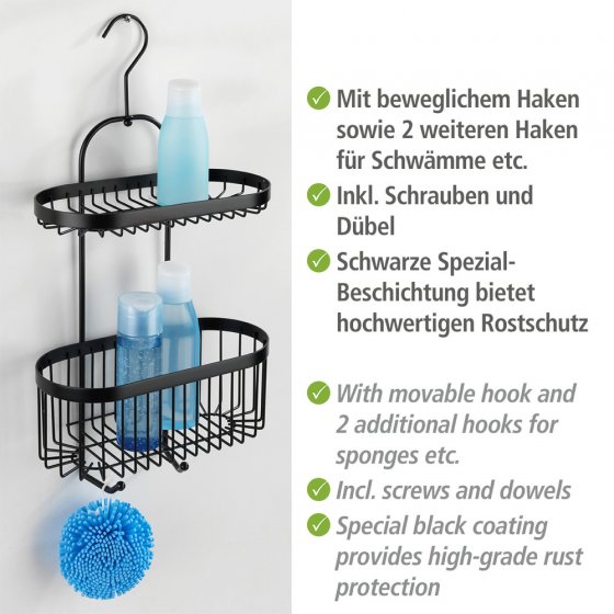 Bad-Caddy Classic Plus Black, mit hochwertigem Rostschutz 