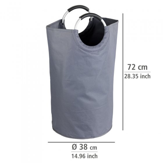 Wäschesammler Mod. Jumbo Anthrazit, Multifunktionstasche, 69 l 