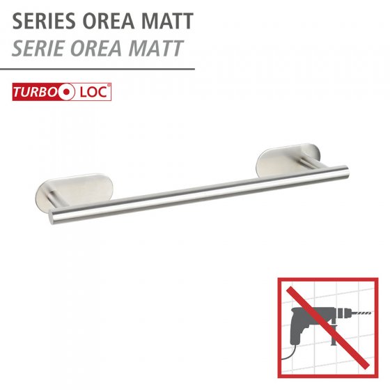 Turbo-Loc® Badetuchstange Mod. Orea Matt, 40 cm, Befestigen ohne bohren 