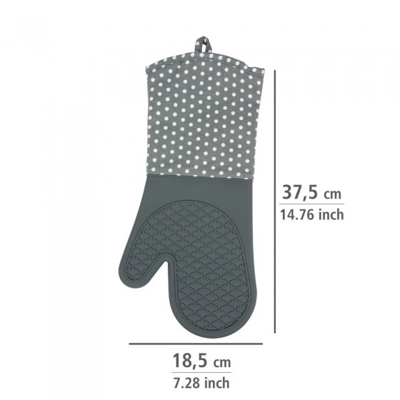 Topfhandschuhe Silikon Grau, 1 Paar