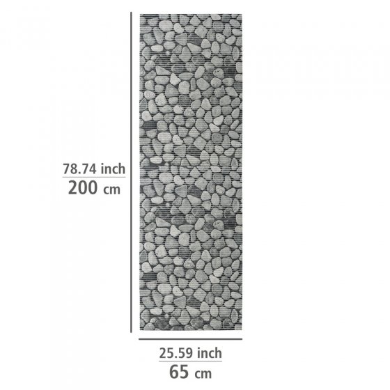 Badematte Sassi, 65 x 200 cm, zuschneidbar 