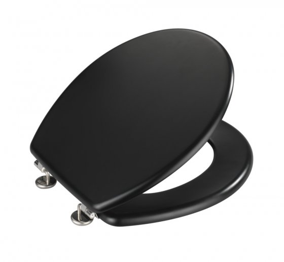 WC-Sitz Mod. Prima Schwarz Matt, MDF, FSC® zertifiziert