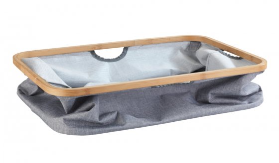 Wäschekorb Mod. Bahari aus Bambus, Wäschekorb, faltbar, 50 l