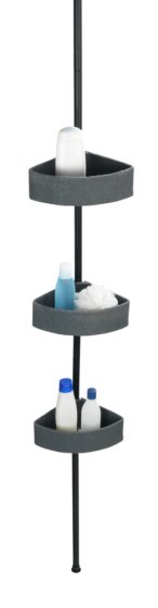 Teleskop-Eckregal Mod. Villata, mit 3 Körben aus hochwertigem Polyresin 