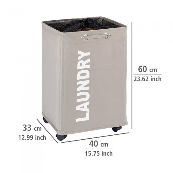 Wäschesammler Mod. Quadro Taupe, Fassungsvermögen: 79 Liter 