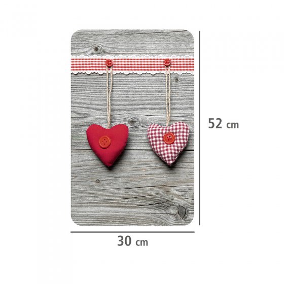 Herdabdeckplatte Universal Herzen 2er Set, für alle Herdarten