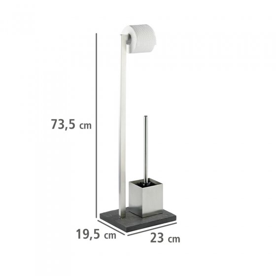 Stand WC-Garnitur Mod. Slate Rock Edelstahl, rostfrei