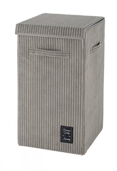 Wäschesammler Mod. Cora Grau, Wäschekorb, 63 l