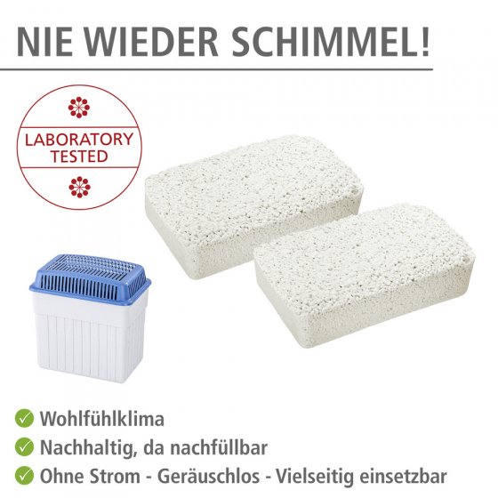 Feuchtigkeitskiller 2 x 2 kg Nachfüllpack, Raumentfeuchter