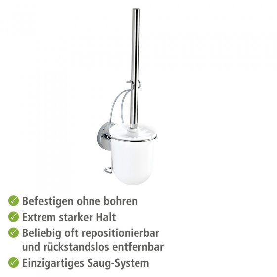 Vacuum-Loc® Wand WC-Garnitur Mod. Milazzo, Befestigen ohne bohren