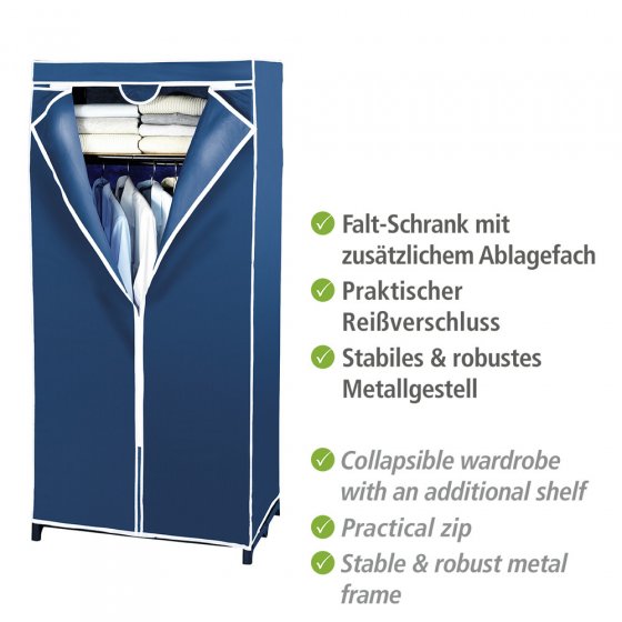 Kleiderschrank Air mit Ablage, Stoffschrank, Faltschrank