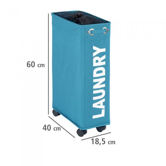 Wäschesammler Mod. Corno Petrol, Wäschekorb, 43 l 