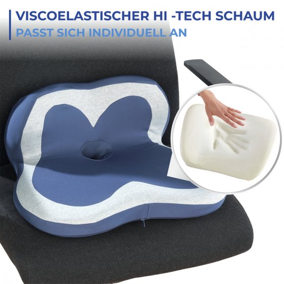 Ergonomisches Sitz- & Lendenkissen, für eine korrekte Sitzposition 