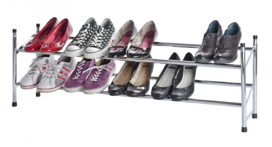 Schuhregal ausziehbar, für 10 Paar Schuhe 
