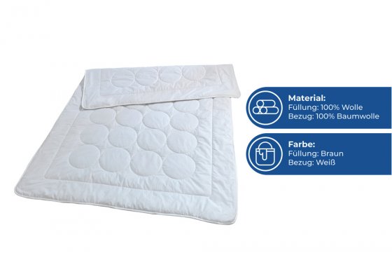 Bettdecke Kamel Haar, Decke mit natürlichem Temperaturausgleich 