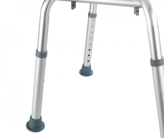 Badhocker mit Rückenlehne Mod. Secura, bis 130 kg Tragkraft