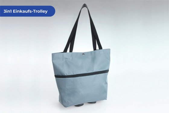 Einkaufstrolley 3in1, faltbare Einkaufshilfe 