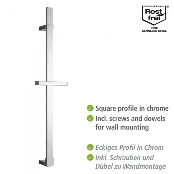 Duschstange Design Chrom, 68 cm 