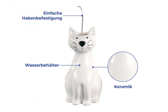 Luftbefeuchter Mod. Katze 2er Set, Füllmenge 300 ml