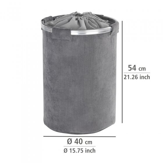 Wäschesammler Mod. Cordoba Grau, Fassungsvermögen: 68 Liter
