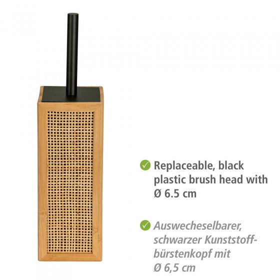 WC-Garnitur Mod. Allegre, aus Bambus und Rattan 