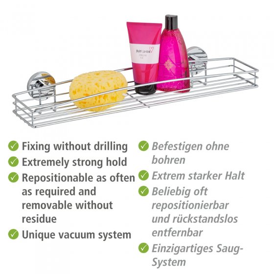 Vacuum-Loc® Maxiablage Mod. Milazzo, Befestigen ohne bohren 