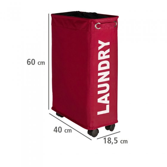 Wäschesammler Mod. Corno Rot, Wäschekorb, 43 l 