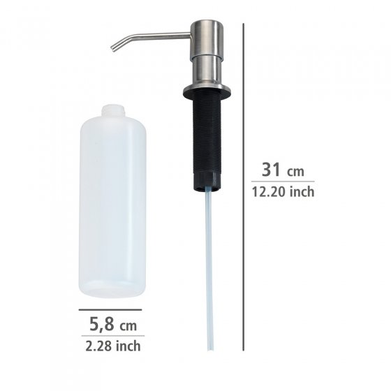 Einbau Seifen- und Spülmittelspender Mod. Monti, Seifendosierer, 400 ml