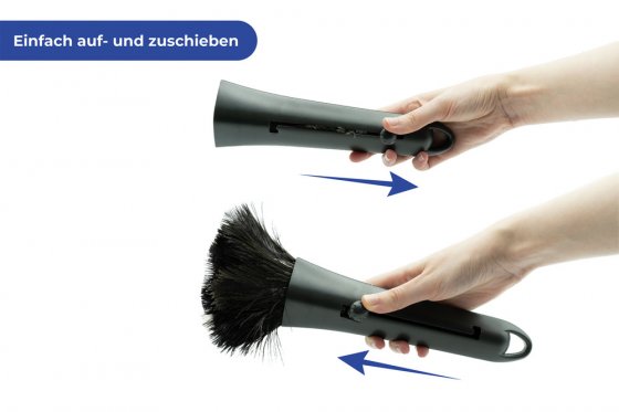 Einschiebbarer Straußenfeder-Wedel, aus 100% echten Straußenfedern 