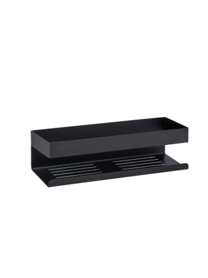 Turbo-Loc® Wandablage Mod. Genova Black, Befestigen ohne Bohren mit Spezial-Klebepad 